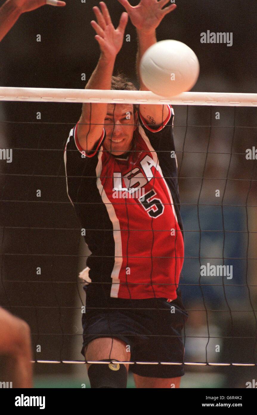 Atlanta Olympic Games Men's Volleyball Stock Photo Alamy