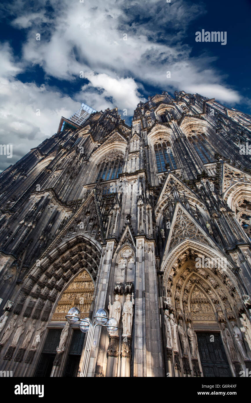 Detail drom the Cologne cathedral in Germany Stock Photo