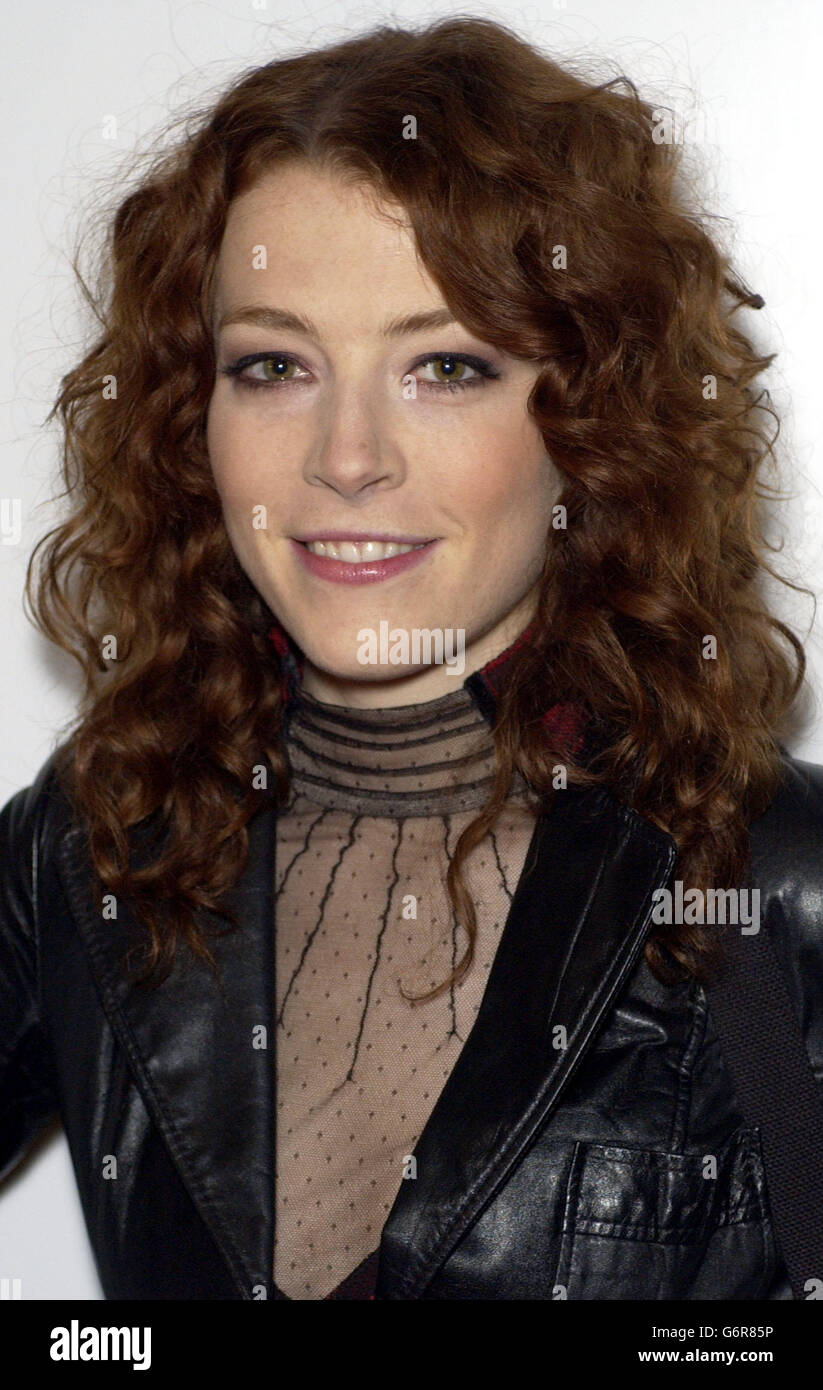 Ex Smashing Pumpkins band member Melissa Auf Der Maur arrives for the NME Awards at Hammersmith Palais in west London. The annual music awards are decided by a readers' poll in NME music magazine. Stock Photo