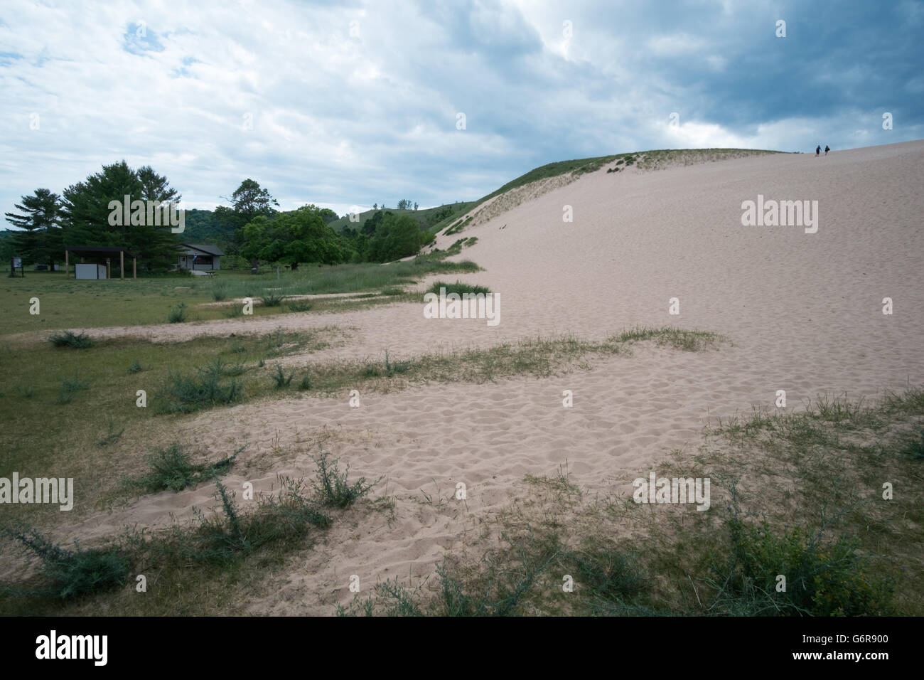 Dune Climb and visitor center at the Sleeping Bear Dunes National
