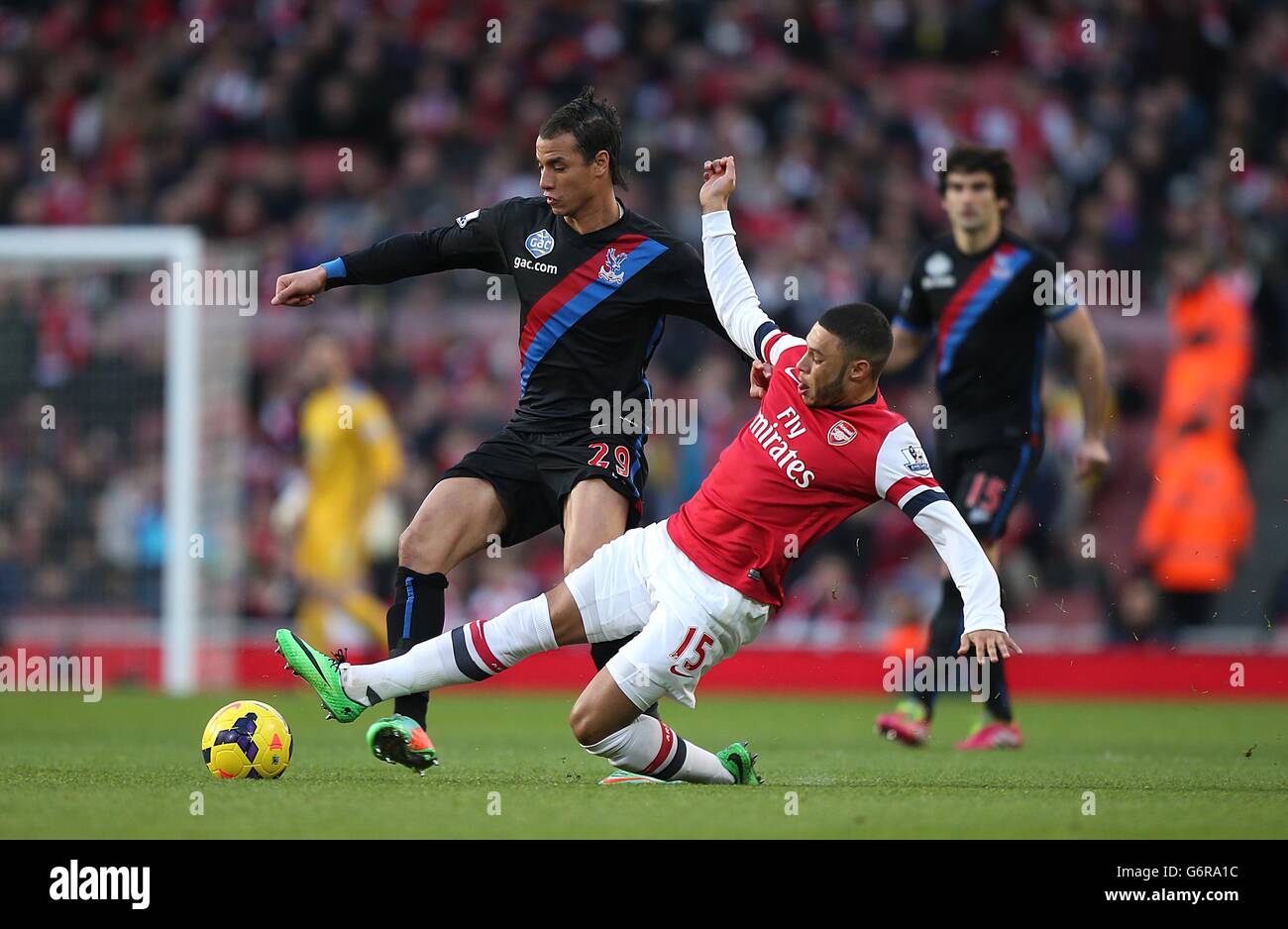 Soccer - npower Football League Championship - Crystal Palace Play Off  Feature 2012/13 - Crystal Palace Training Ground. Crystal Palace's Yannick  Bolasie, Damien Delaney and Mile Jedinak Stock Photo - Alamy