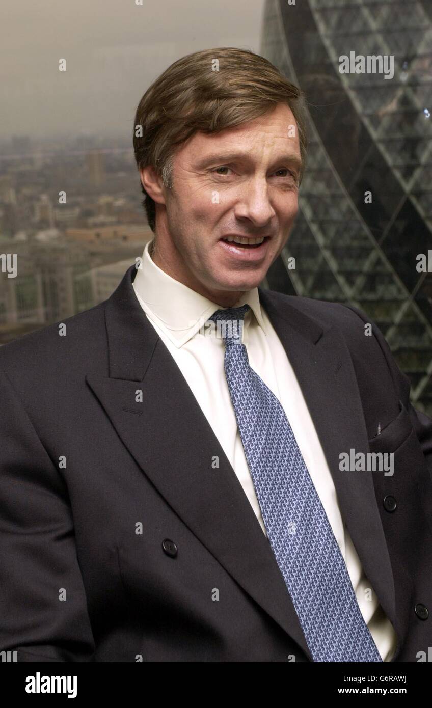 Lord Brockett at a lunch for the I'm a Celebrity...Get Me Out of Here contestants at Gary Rhodes restaurant Rhodes Twenty Four, at Tower 42 in the City of London. Stock Photo