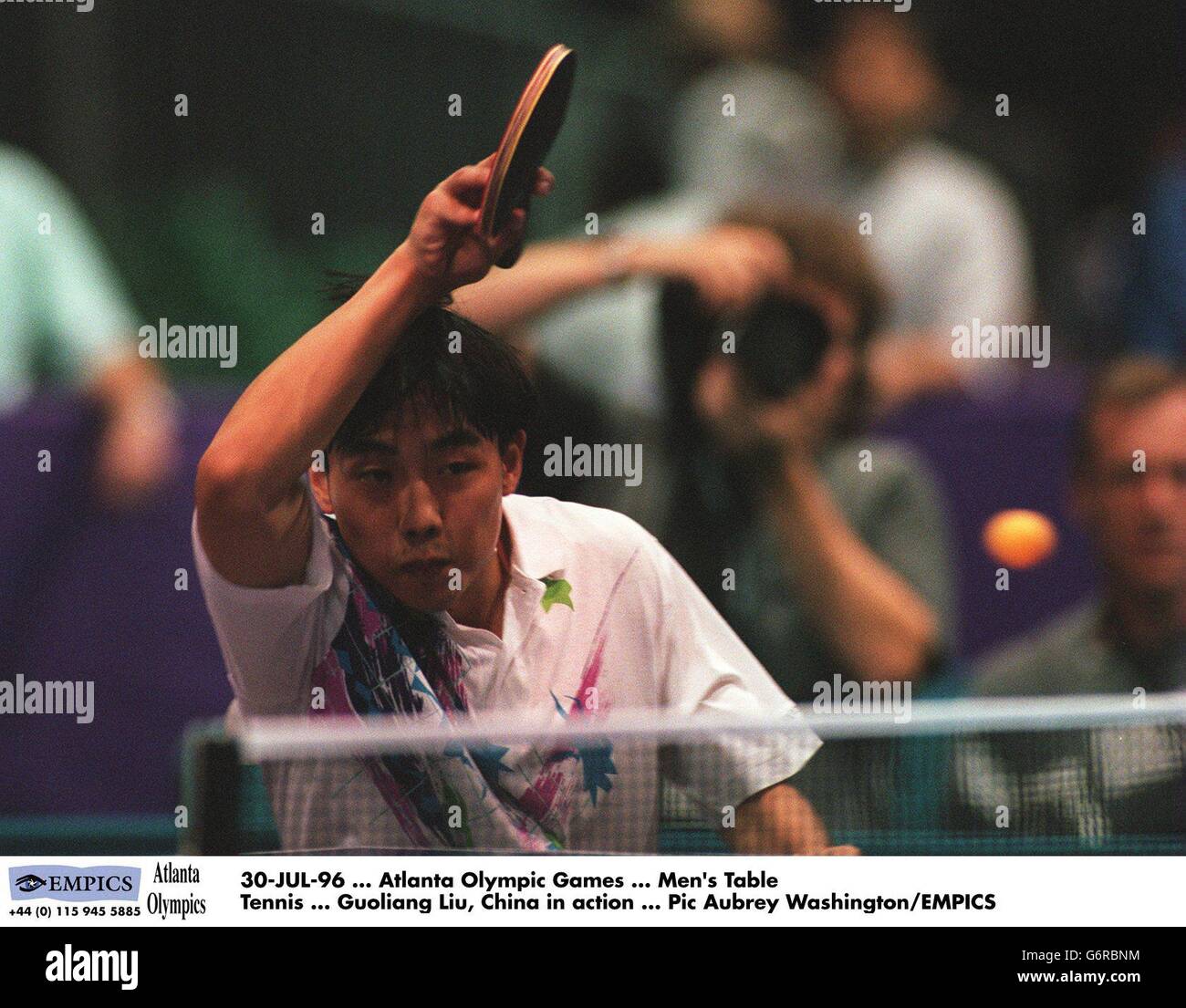 Atlanta Olympic Games Men's Table Tennis Stock Photo Alamy