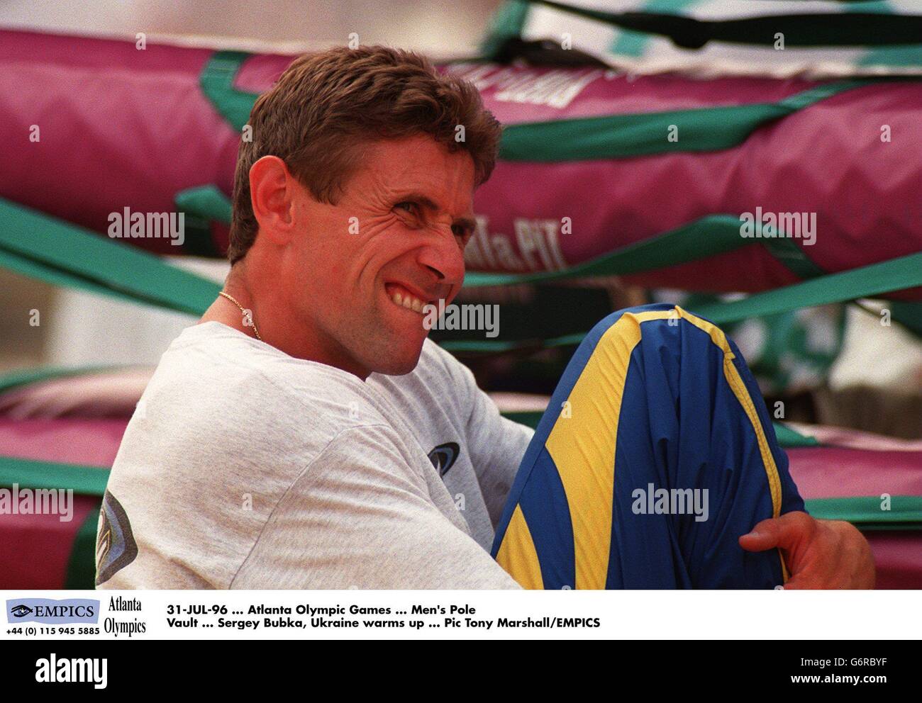 Atlanta Olympic Games Men's Pole Vault Athletics Stock Photo Alamy