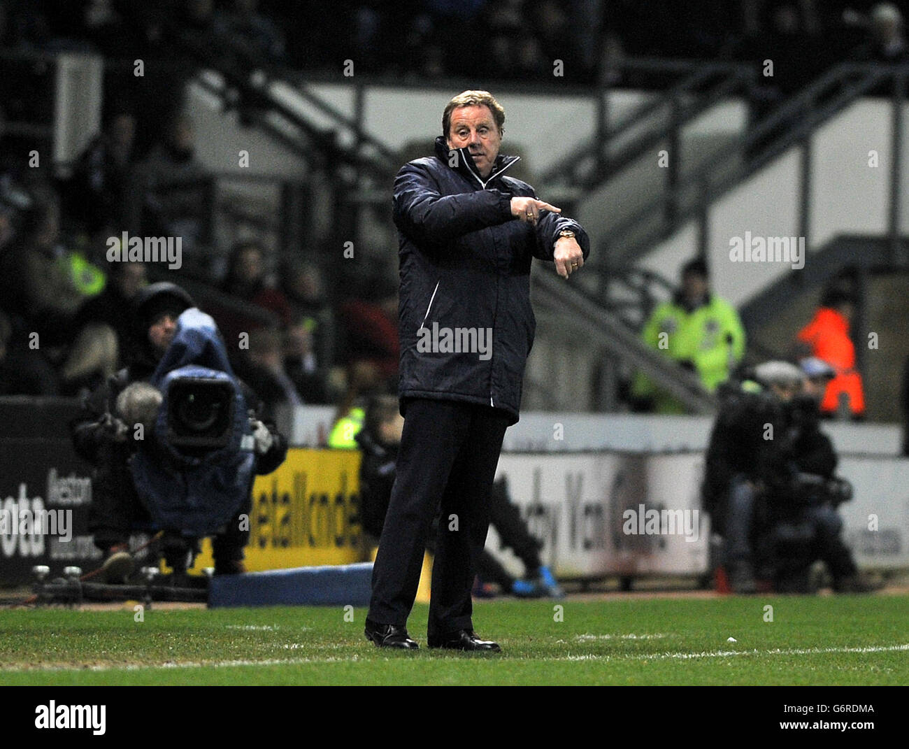 Soccer - Sky Bet Championship - Derby County v Queens Park Rangers - iPro Stadium. Queens Park Rangers' manager Harry Redknapp Stock Photo
