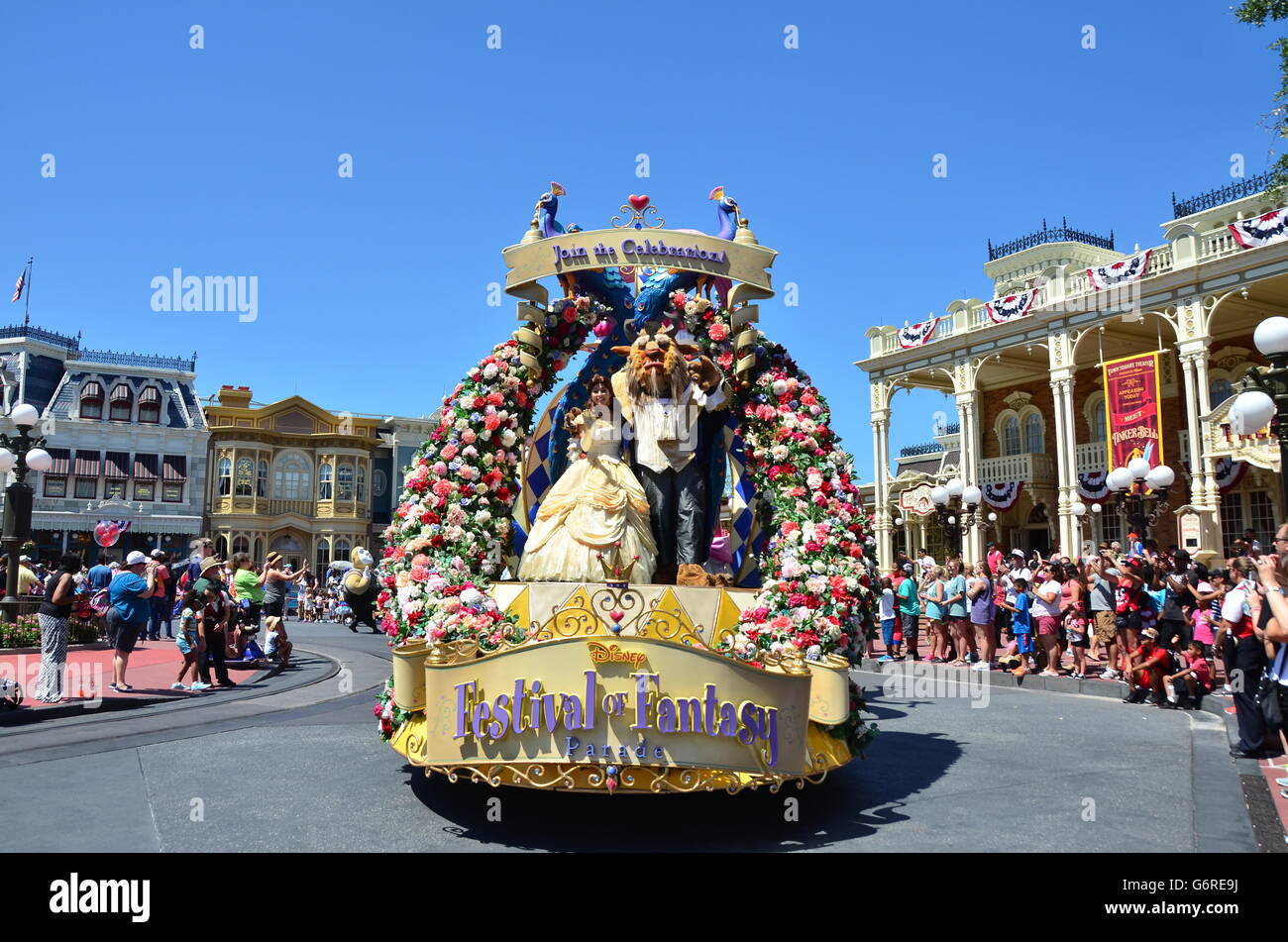 A dream Come True Parade at Walt Disney World,Orlando, Florida,USA Stock Photo