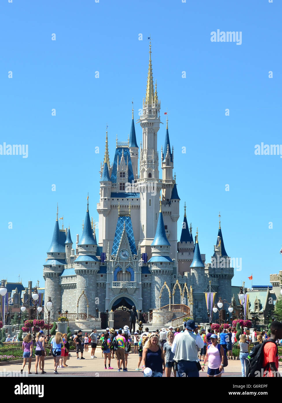 Cinderella castle at Magic Kingdom Disney World Orlando, Florida Stock Photo