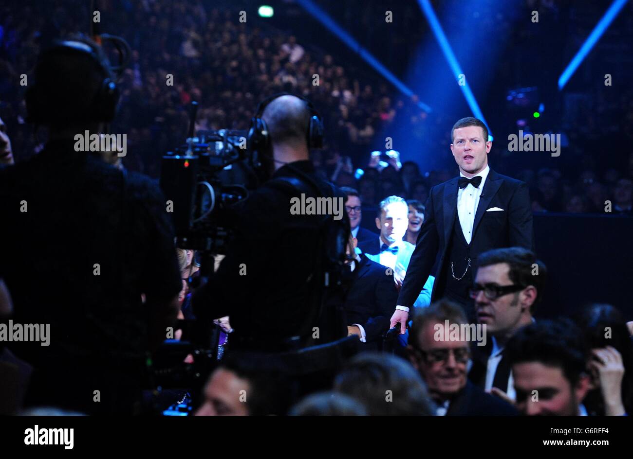 Dermot O’Leary presenting during the 2014 National Television Awards at