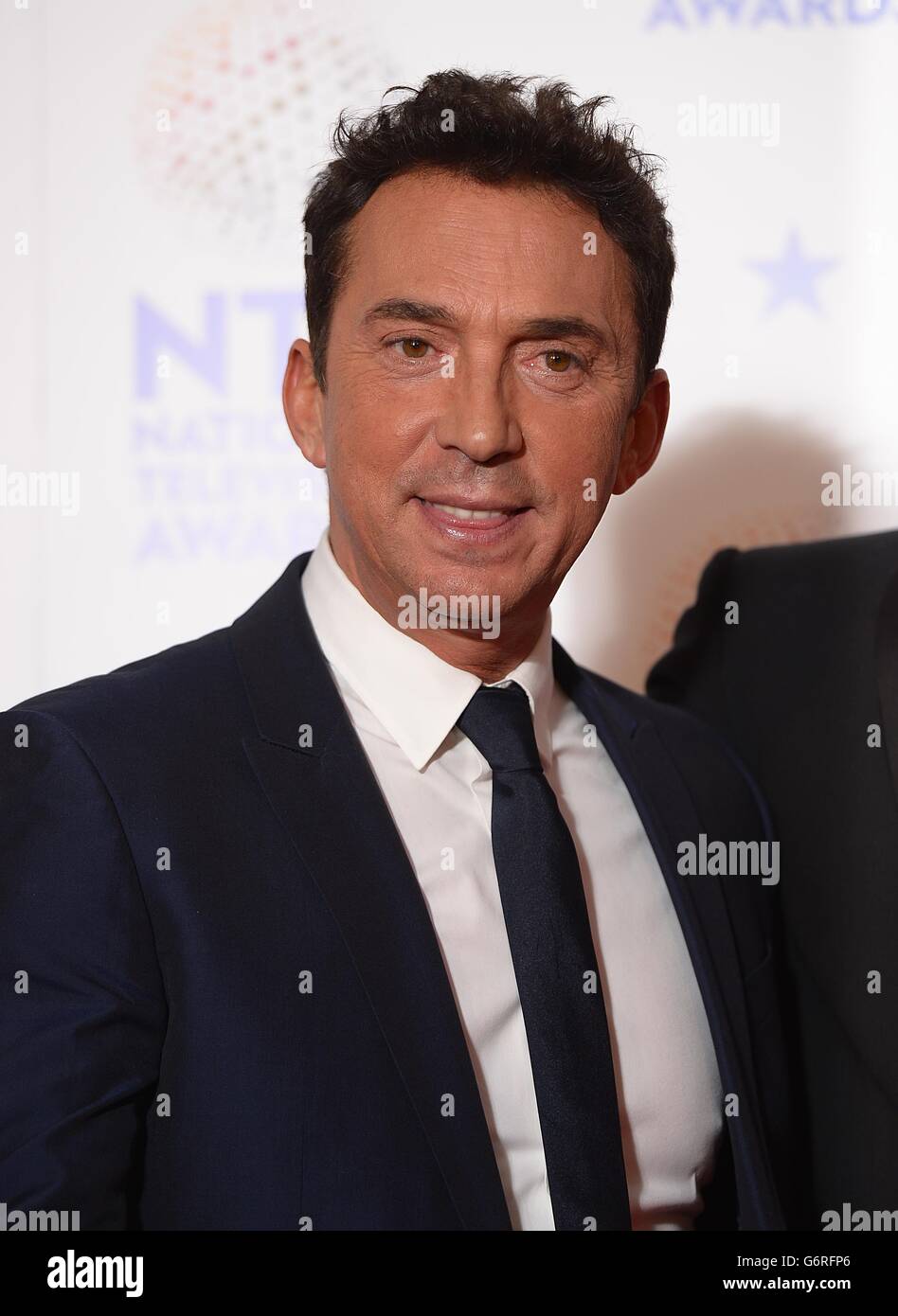 National Television Awards 2014 - Press Room - London. Bruno Tonioli in the Press Room at the 2014 National Television Awards at the O2 Arena, London. Stock Photo