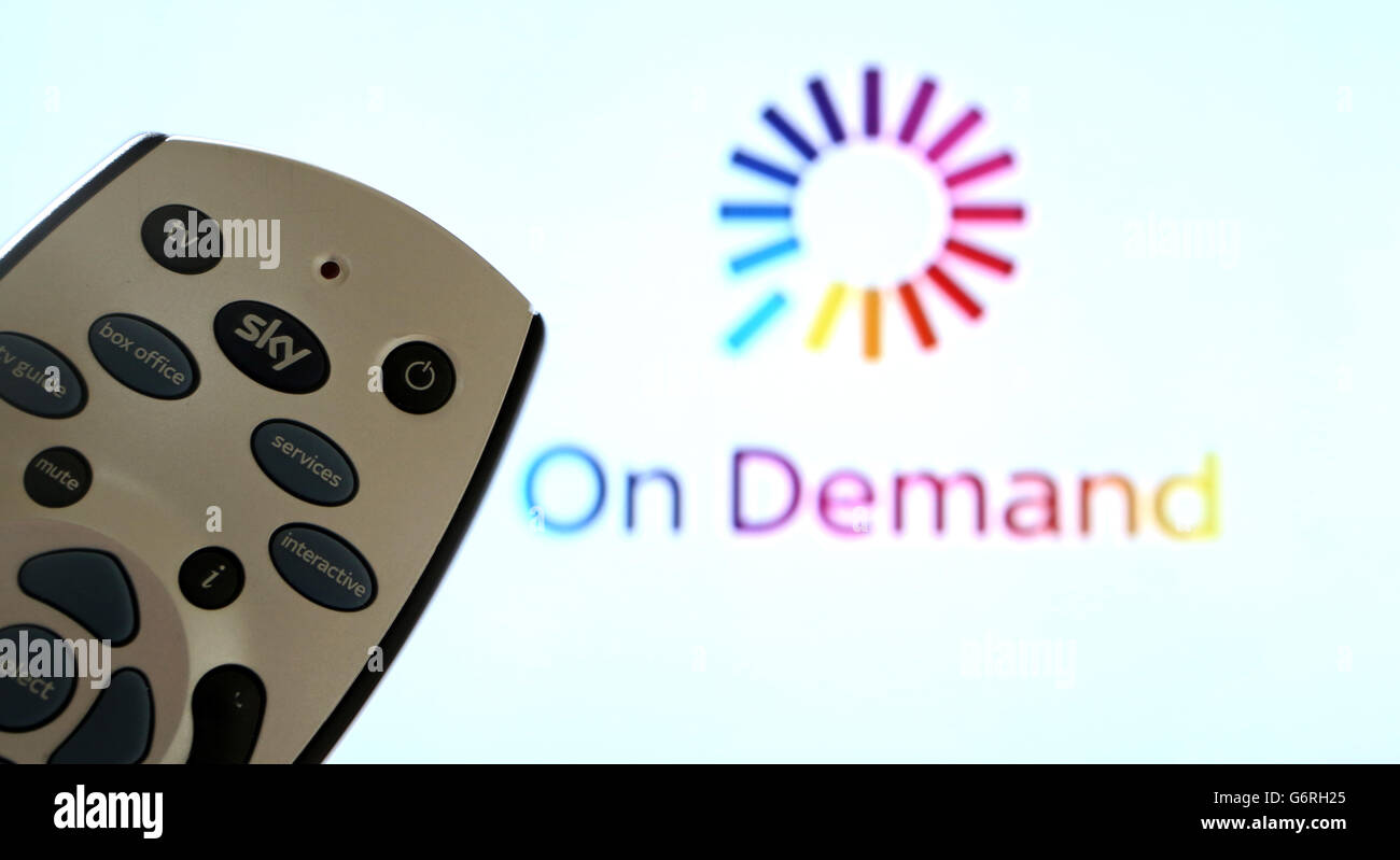 Stock picture of a Sky HD TV Remote control Stock Photo - Alamy
