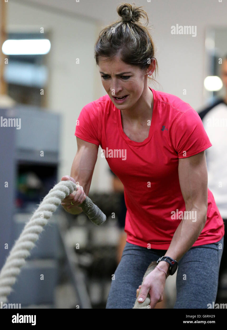 Curling - Eve Muirhead Work Out - Sportscotland Institute of Sport Stock  Photo - Alamy