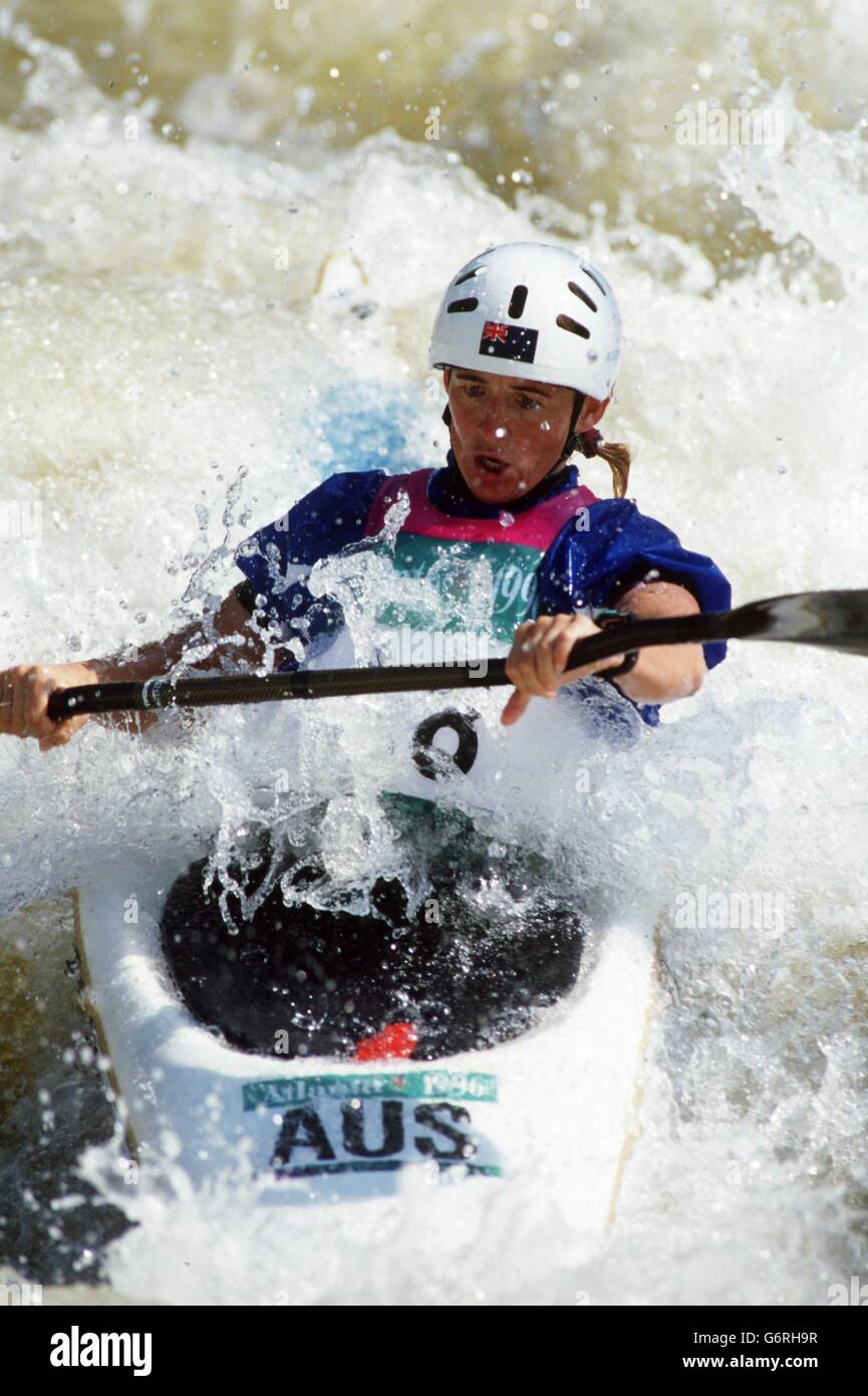 Atlanta Olympic Games Canoeing Stock Photo Alamy