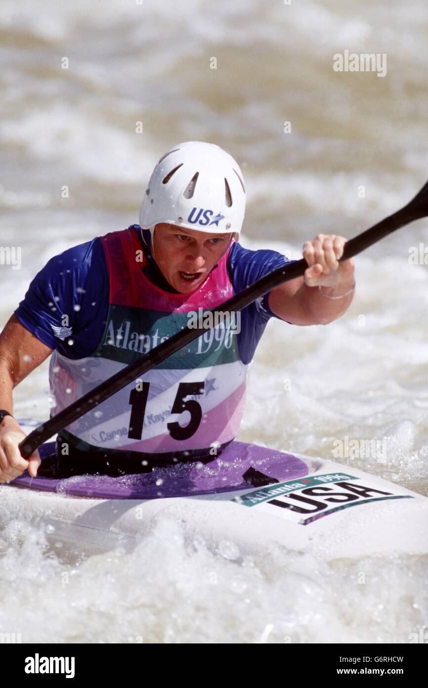 Atlanta Olympic Games Canoeing Stock Photo Alamy