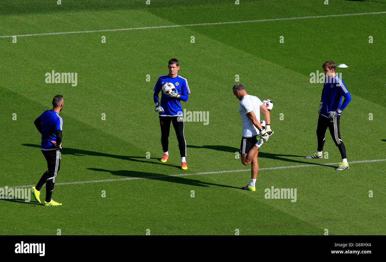 Northern irelands goalkeepers michael mcgovern hires stock photography