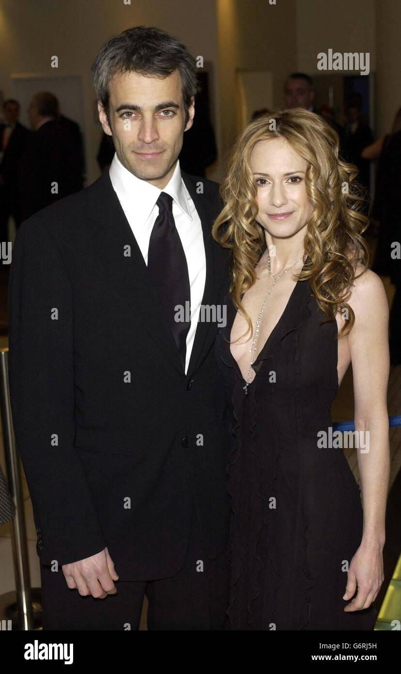 Actress Holly Hunter and her husband Janusz Kaminski arrive for the Orange British Academy Film Awards at the Odeon Leicester Square in London. Stock Photo