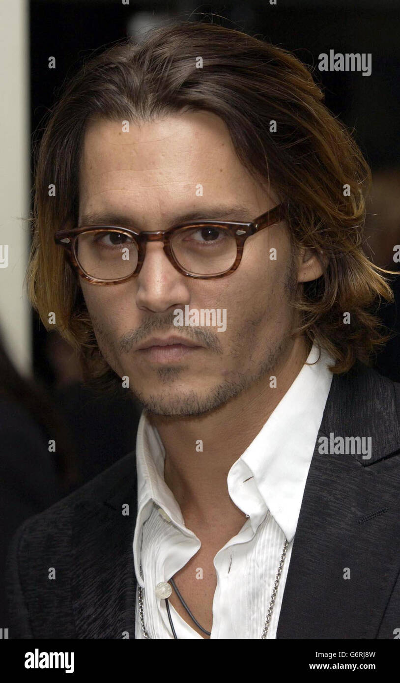 Actor Johnny Depp arrives for the Orange British Academy Film Awards at the Odeon Leicester Square in London. Stock Photo