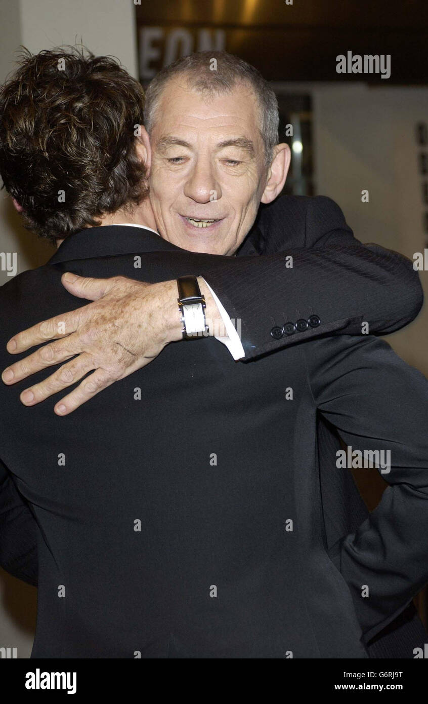 Ian McKellen ORANGE BAFTAS Stock Photo