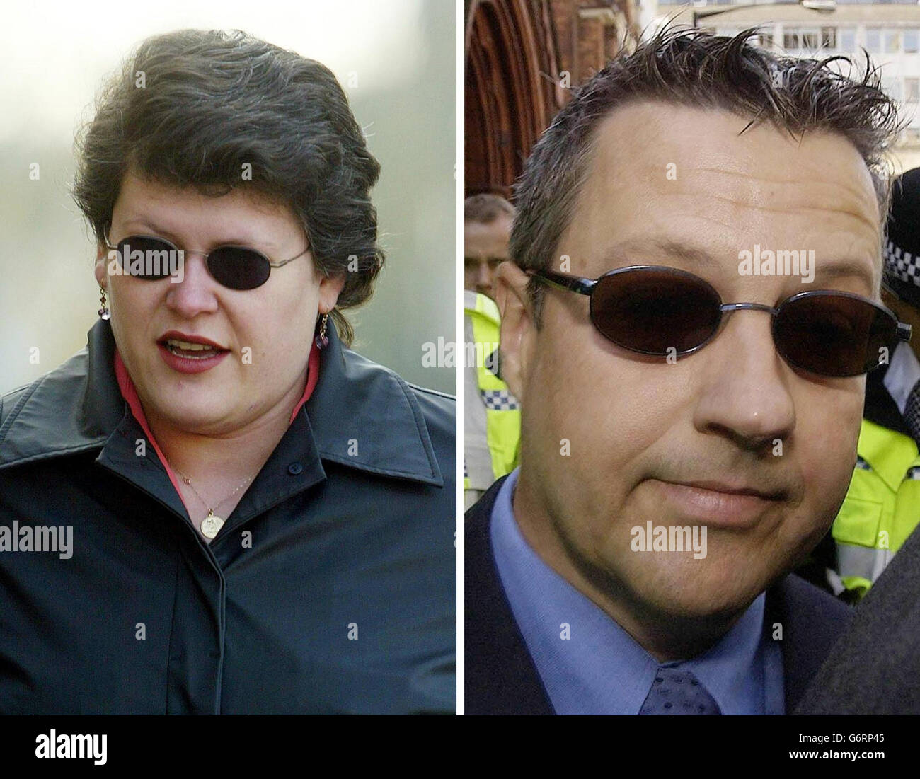 PA composite library filers of Detective Constable Brian Stevens, 42, dated September 16, 2003, and Crown Prosecution Service administrator Louise Austin, 32, dated November 24, 2003. Stevens, who worked as a family liaison officer during the Soham murder inquiry, and Austin are due to stand trial at the Old Bailey on July 26. Both deny conspiring to pervert the course of justice. Stock Photo