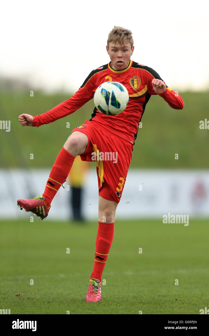 Soccer - Under 17 International Friendly - England v Belgium - St George's Park Stock Photo