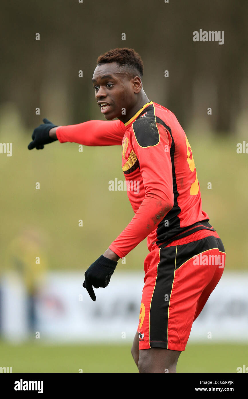 Soccer - Under 17 International Friendly - England v Belgium - St George's Park. Nany Dimata, Belgium Stock Photo