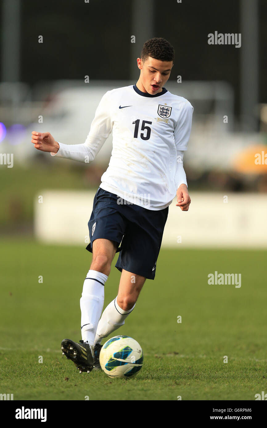 Soccer - Under 17 International Friendly - England v Belgium - St George's Park Stock Photo