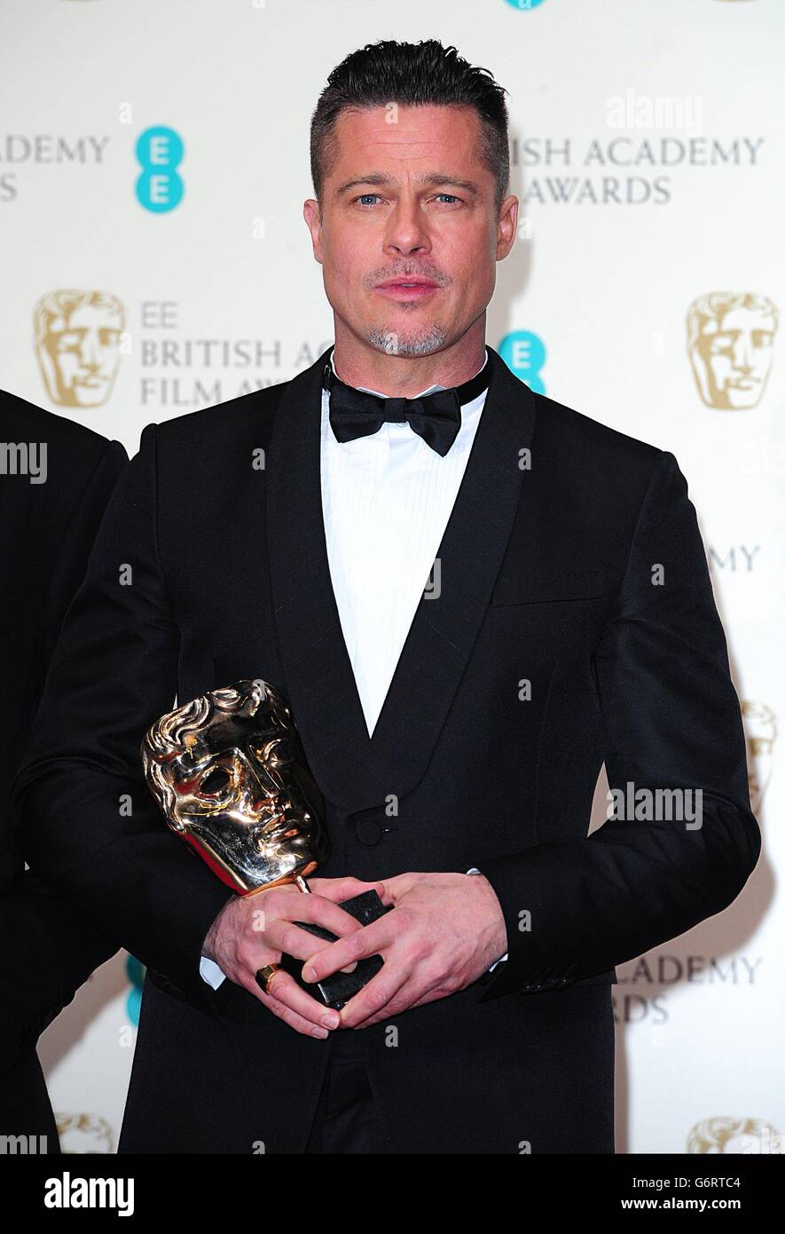 Brad Pitt with the Best Film award for 