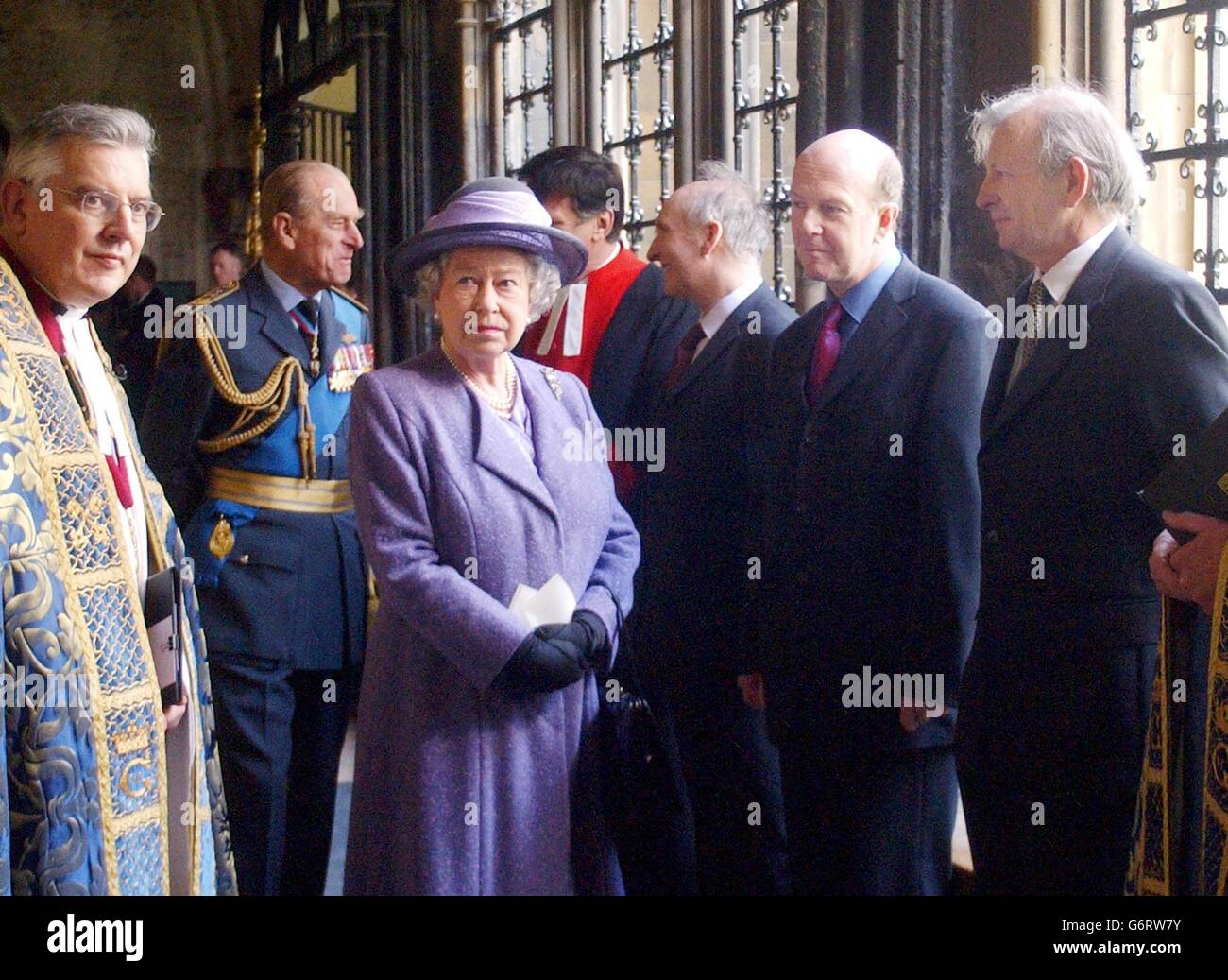 Queen Elizabeth Coastal Command service Stock Photo - Alamy