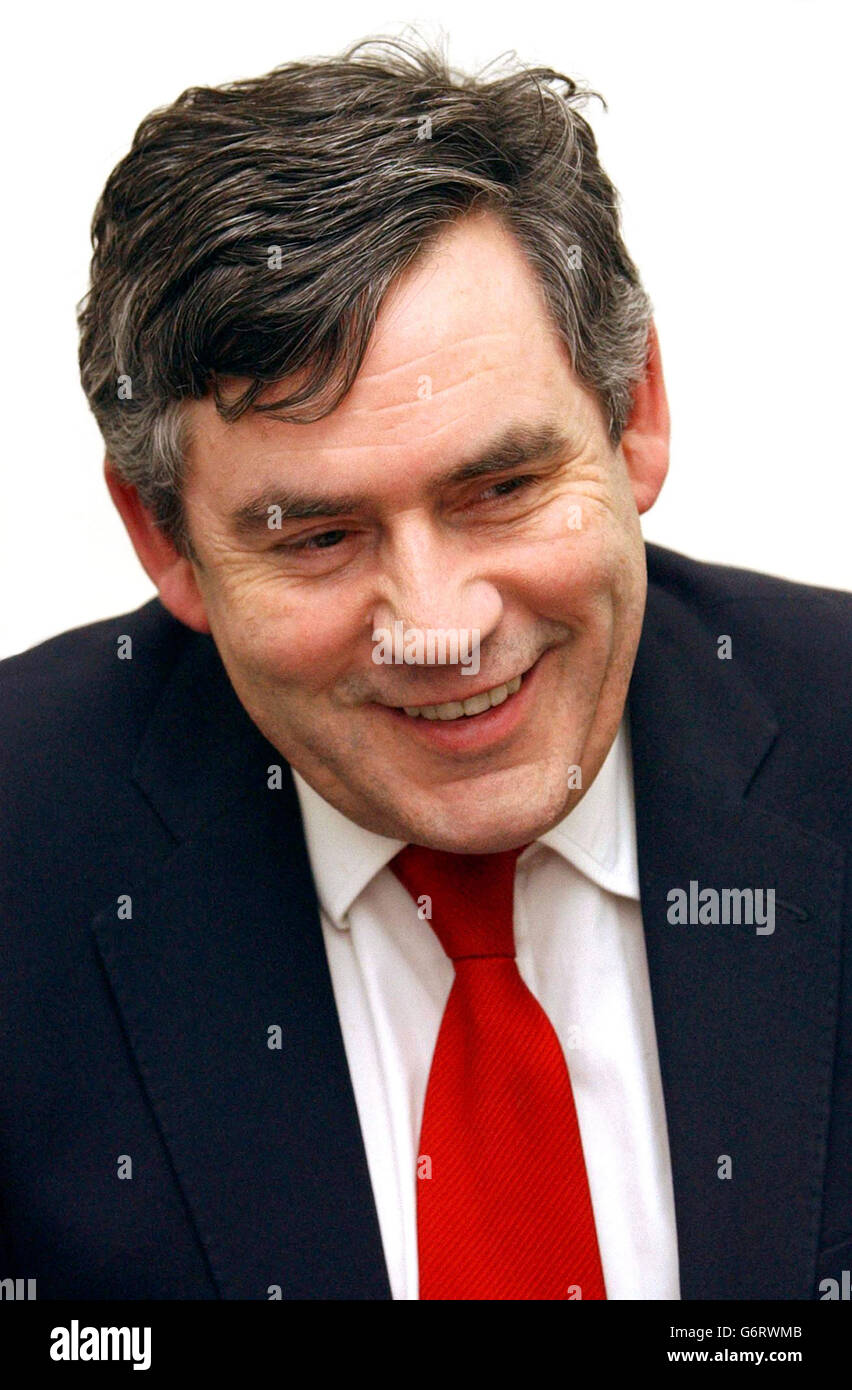 Gordon Brown The Budget 2004 Stock Photo Alamy