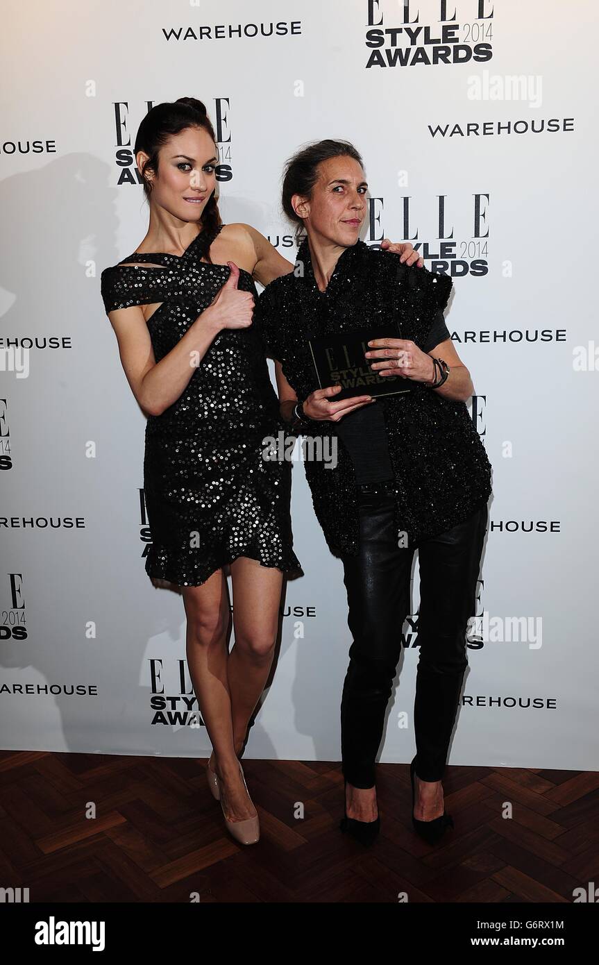 Olga Kurylenko (left) and Isabel Marant (right) winner of the