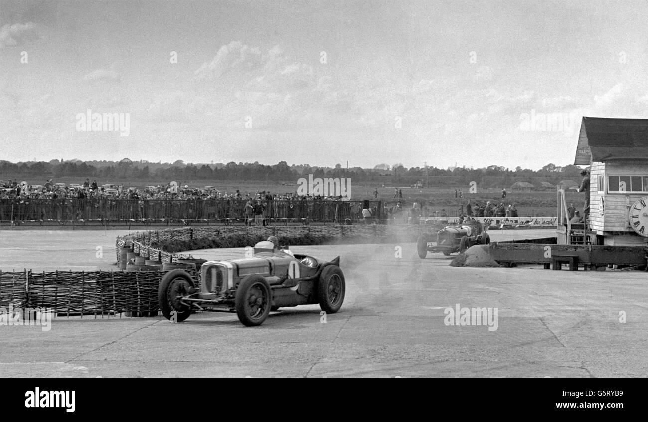 Motor Racing Sir Malcolm Campbell Brooklands Stock Photo 107476525