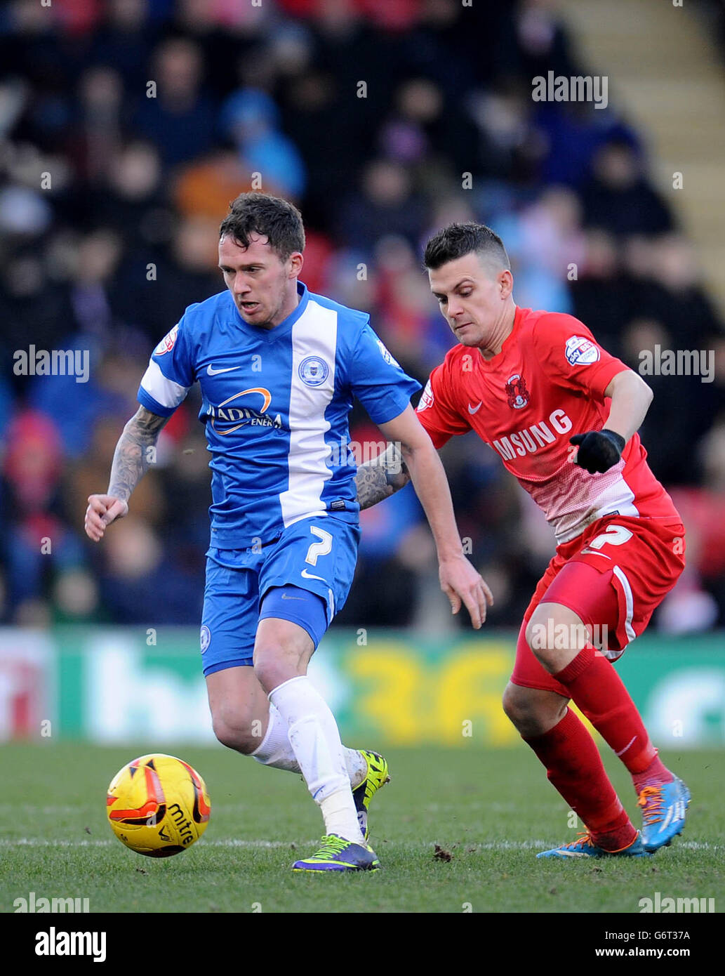 Soccer - Sky Bet League One - Leyton Orient v         Peterborough United - Brisbane Road Stock Photo