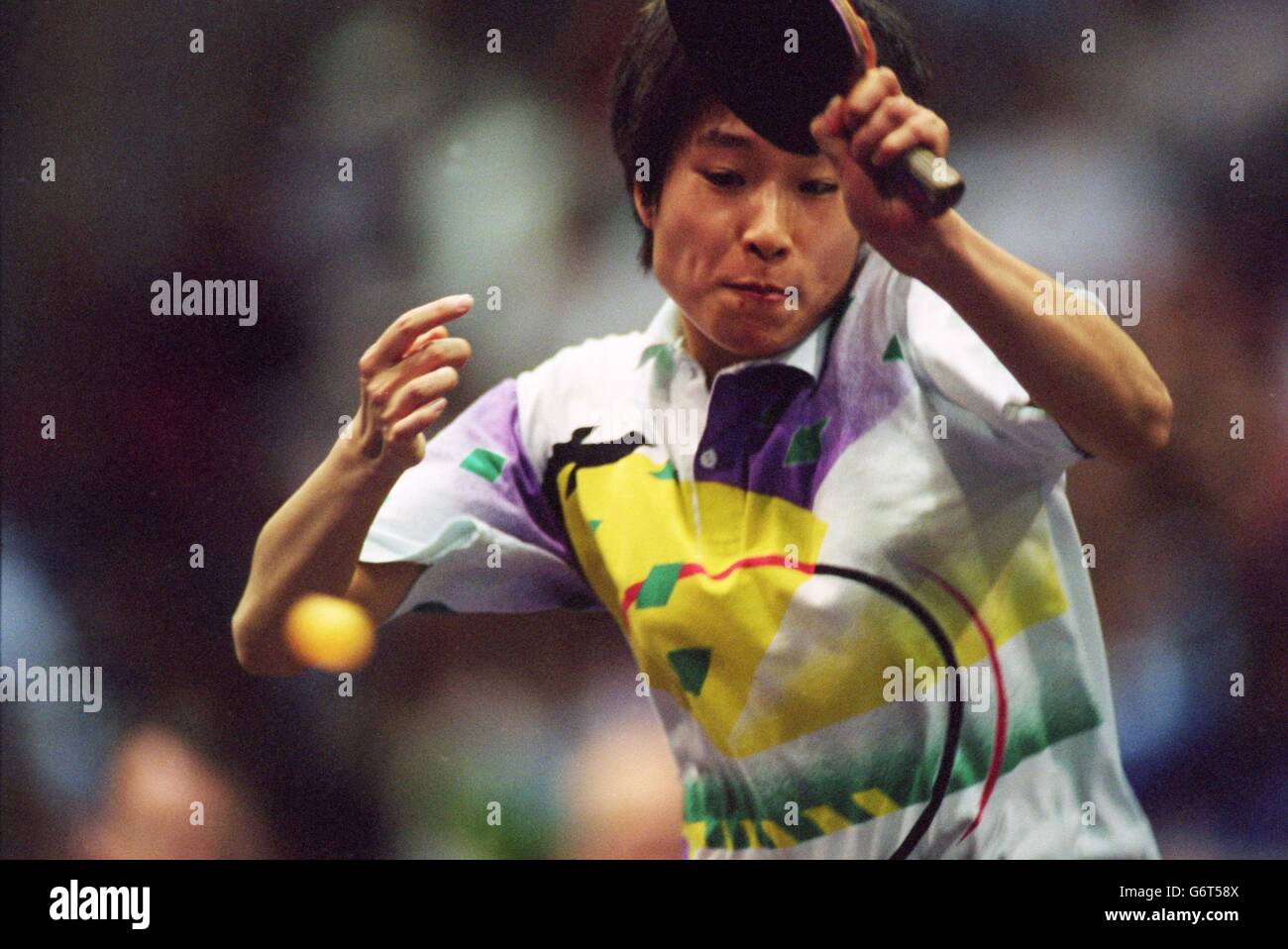 Atlanta Olympic Games. Table Tennis Final Stock Photo Alamy
