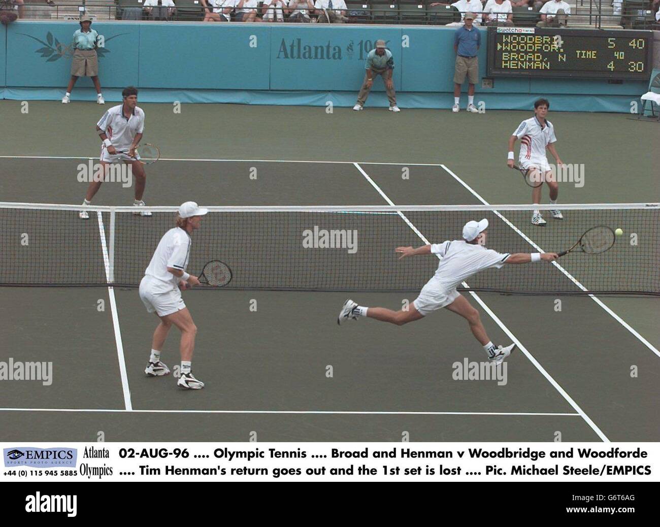 Olympic Tennis Doubles Final Stock Photo Alamy