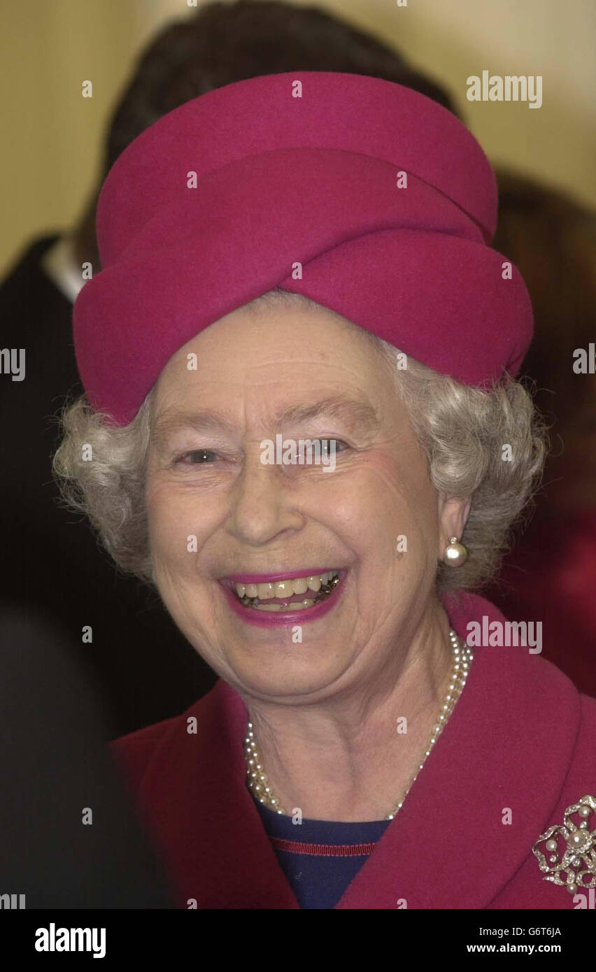 Queen Elizabeth II in Portsmouth Stock Photo