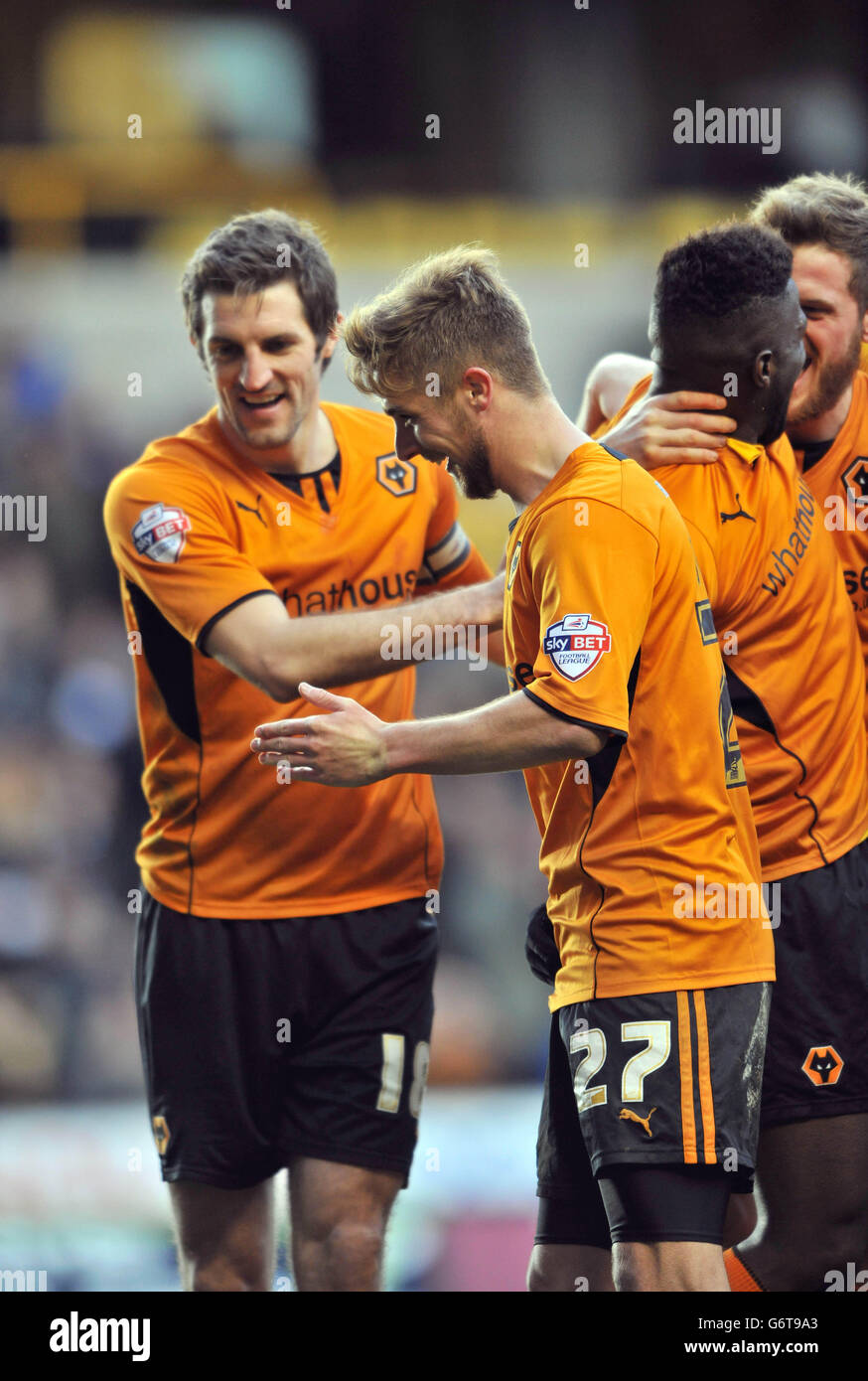 Wolverhampton wandererss michael celebrates his wolves goal with team ...