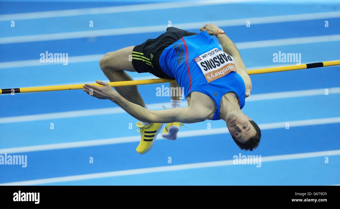 Athletics 2014 British Athletics Indoor Grand Prix National Indoor Arena Stock Photo Alamy