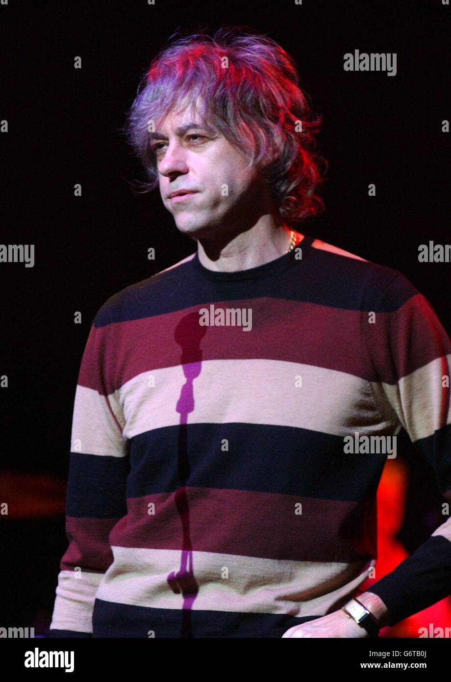 Bob Geldof performs live at the One Generation 4 Another charity concert in aid of The Lord's Taverners, at the Royal Albert Hall in central London. Stock Photo