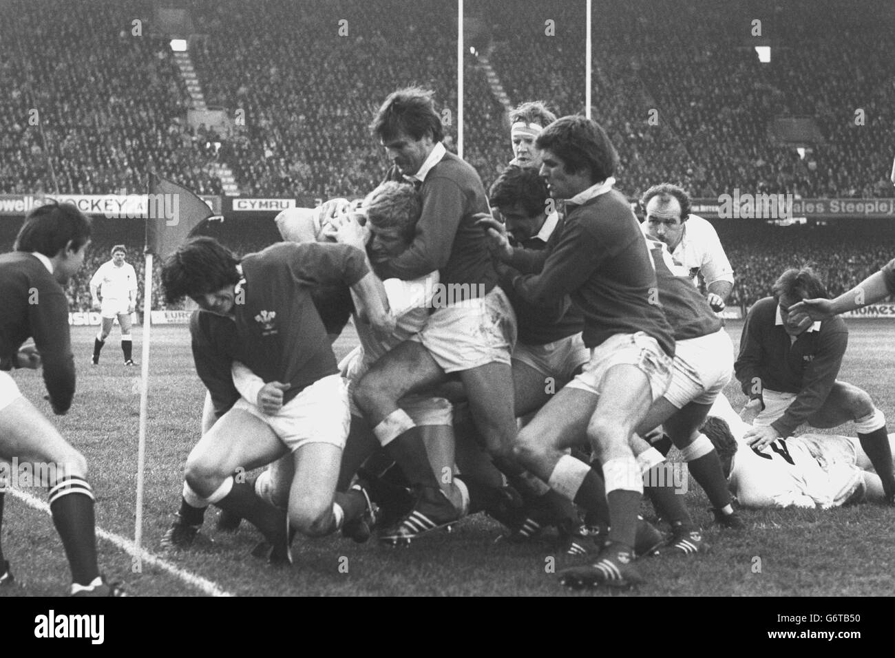 Five nations wales v england at cardiff arms park hires stock