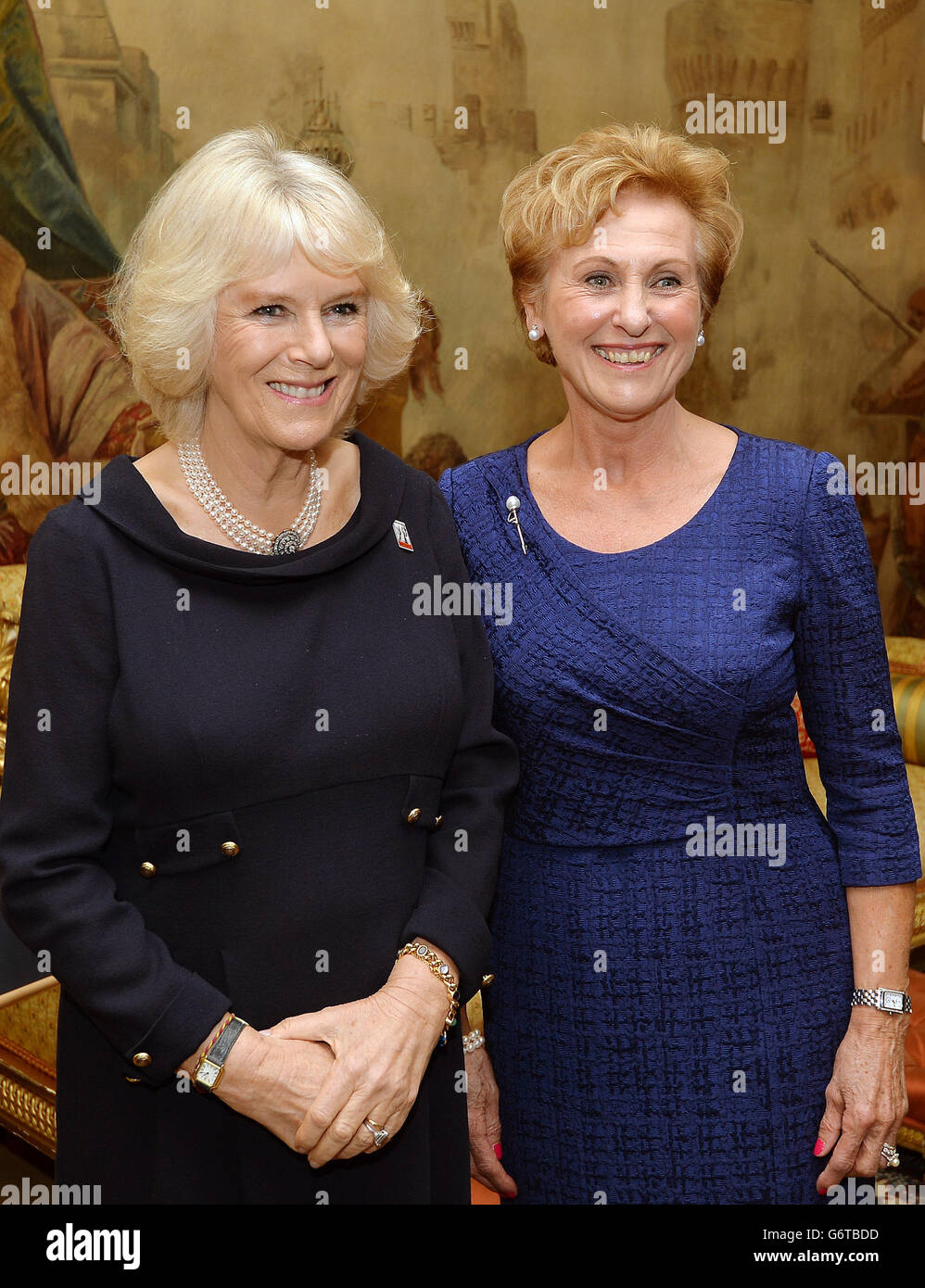 Duchess of Cornwall at the Brooke Charity lunch Stock Photo