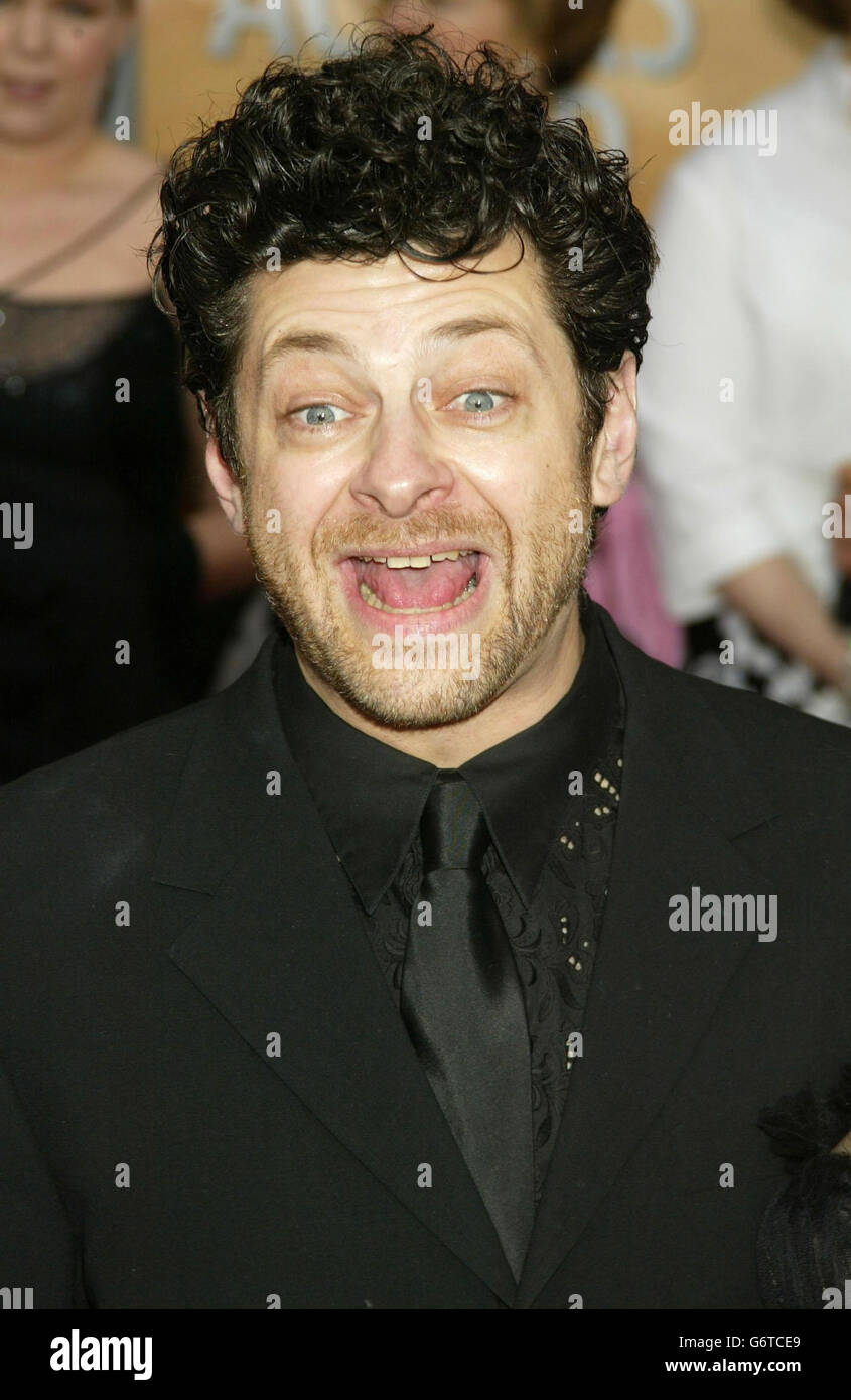Lord of the Rings actor Andy Serkis arrives for the Screen Actors Guild Awards in Los Angeles. Stock Photo