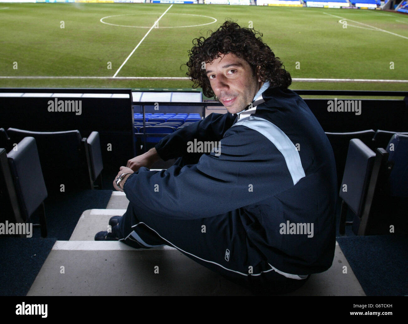 Bolton Wanderers' Ivan Campo at the preview press confrence for this Sunday's final of the Carling Cup at Cardiff's Millennium Stadium, against Middlesbrough. Press Confrence at The Reebok Stadium, Bolton. Stock Photo