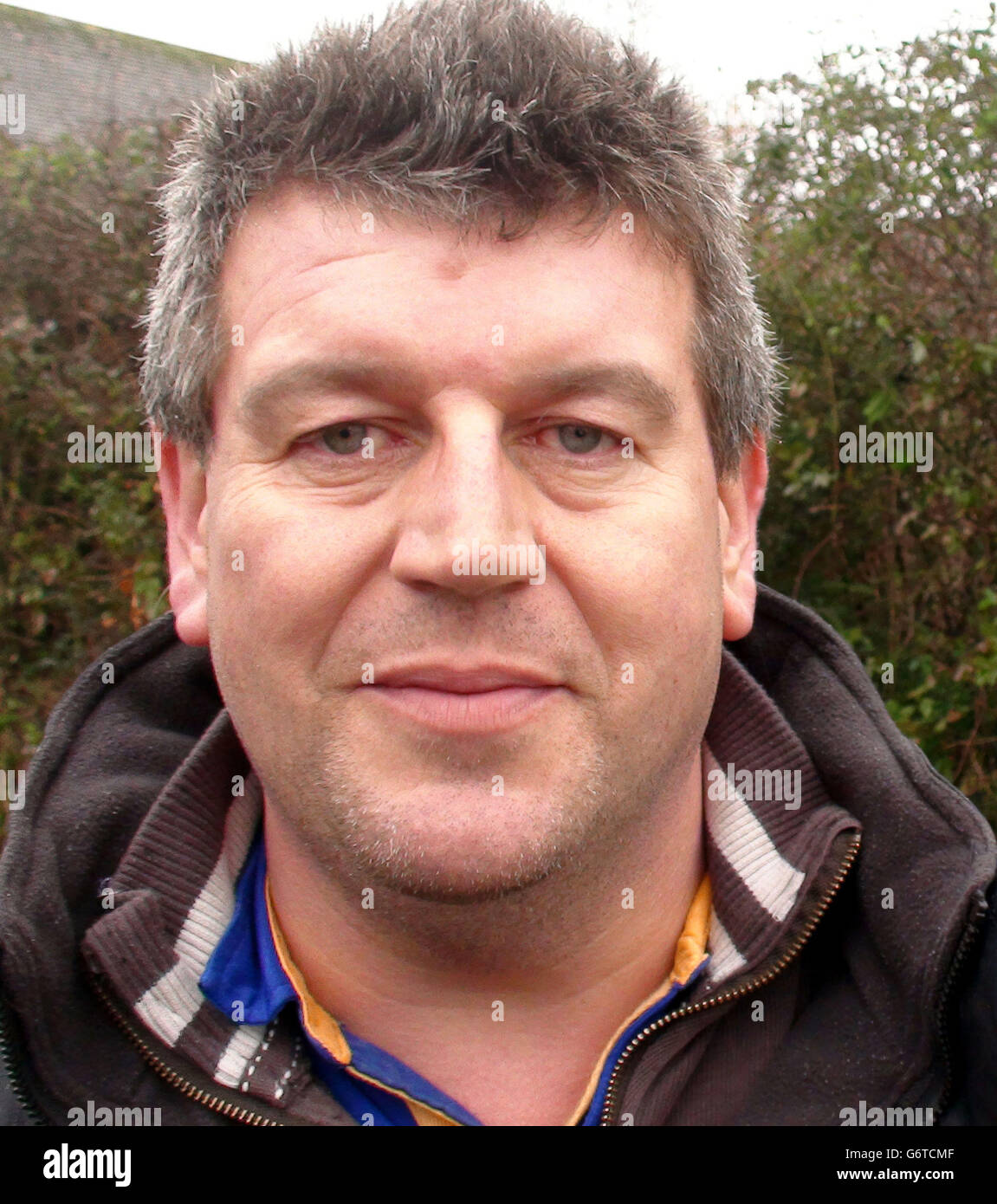 Northmoor resident Nick Podeschi, 45, a warehouse manager, speaks about the flooding that has hit his community on the Somerset Levels. Stock Photo