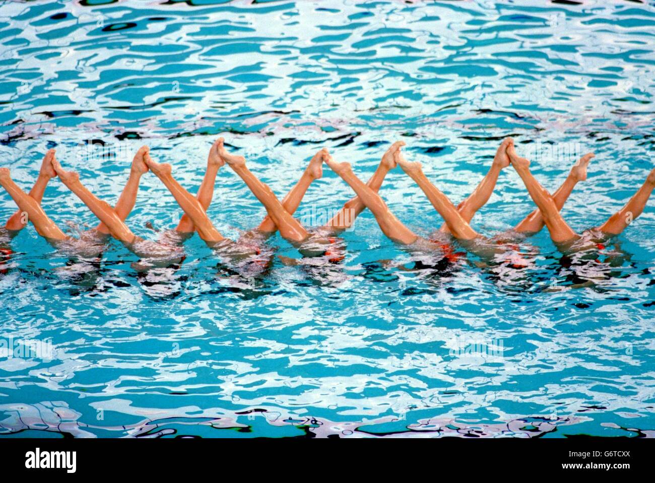 Atlanta Olympic Games Synchronized Swimming Stock Photo Alamy