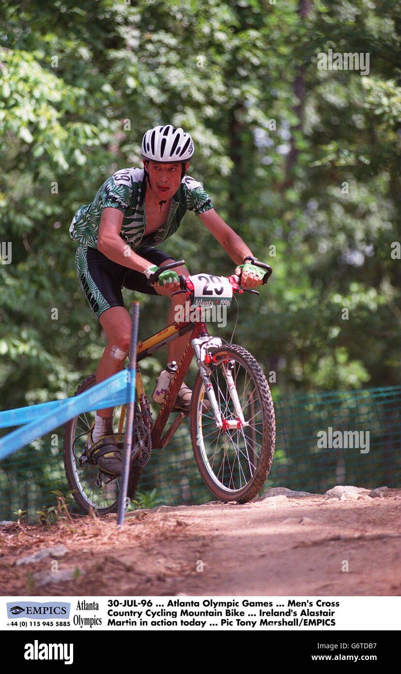 Atlanta Olympic Games. Men's Cross Country Cycling Mountain Bike. Ireland's Alastair Martin in