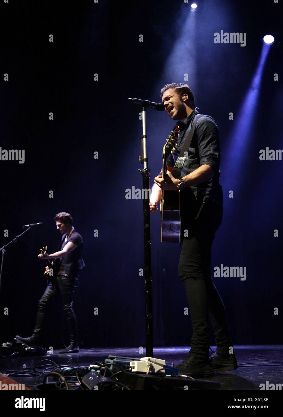 Pop group Lawson performing on stage during the Charlton Athletic Community Trust Concert - in partnership with Help a Capital Child - at The IndigO2, O2 Arena in London. Stock Photo