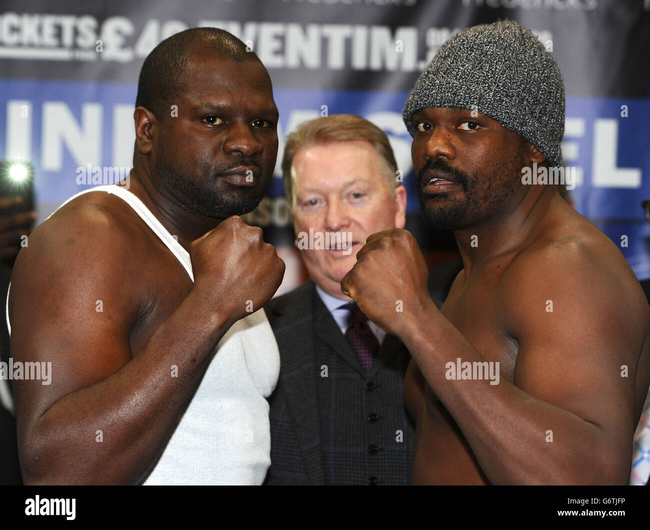 Boxing - All Boxers Weigh In - Copper Box Arena Stock Photo