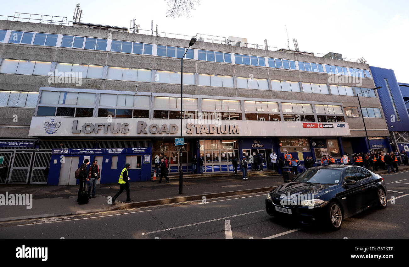General view of the outside of Loftus Road, home to Queens Park Rangers ...