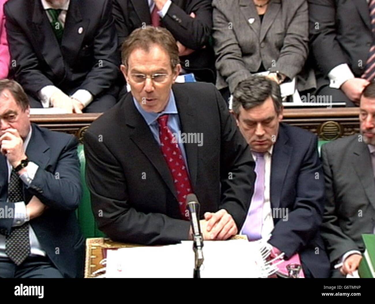 Tony Blair PM Questions Stock Photo - Alamy