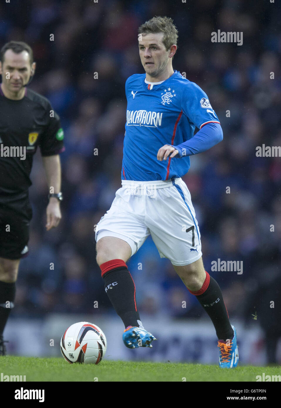 Rangers David Templeton during the Scottish League One match at Ibrox Stadium, Glasgow. Stock Photo