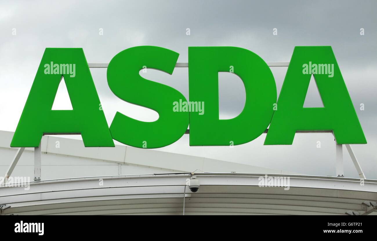 A sign at the ASDA Store in Leyton, East London. Stock Photo